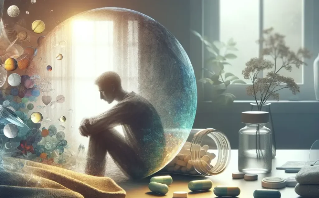 Journey of recovery from Klonopin withdrawal, highlighting a peaceful, supportive environment.